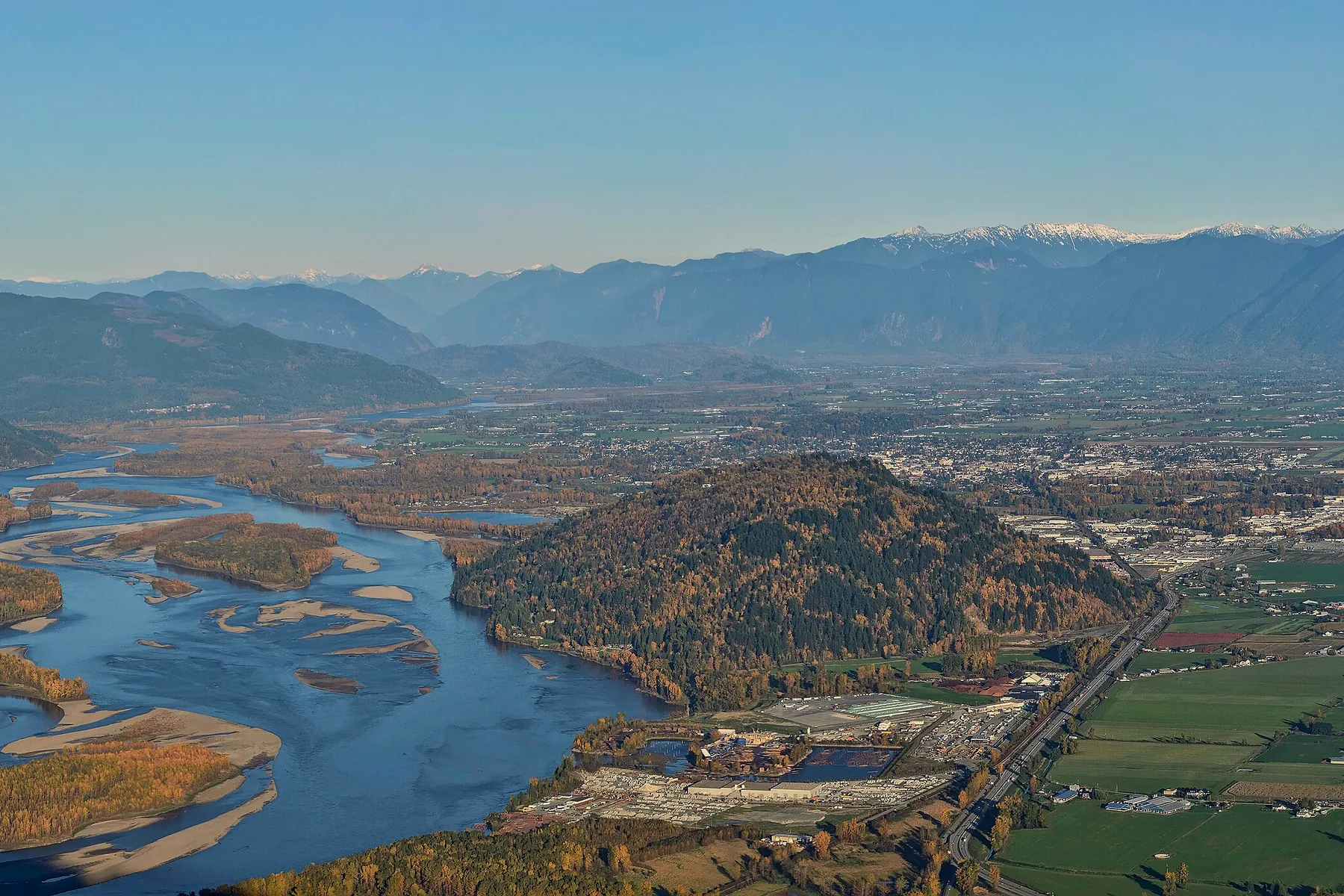 The Fraser Valley seen from Sumas Mountain, British Columbia